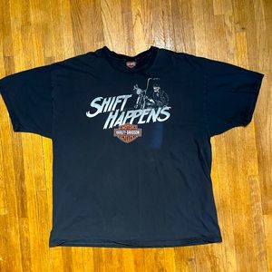 Vtg 06 Shift Happens Texas Harley Davidson Tee 2XL 🔥🔥
